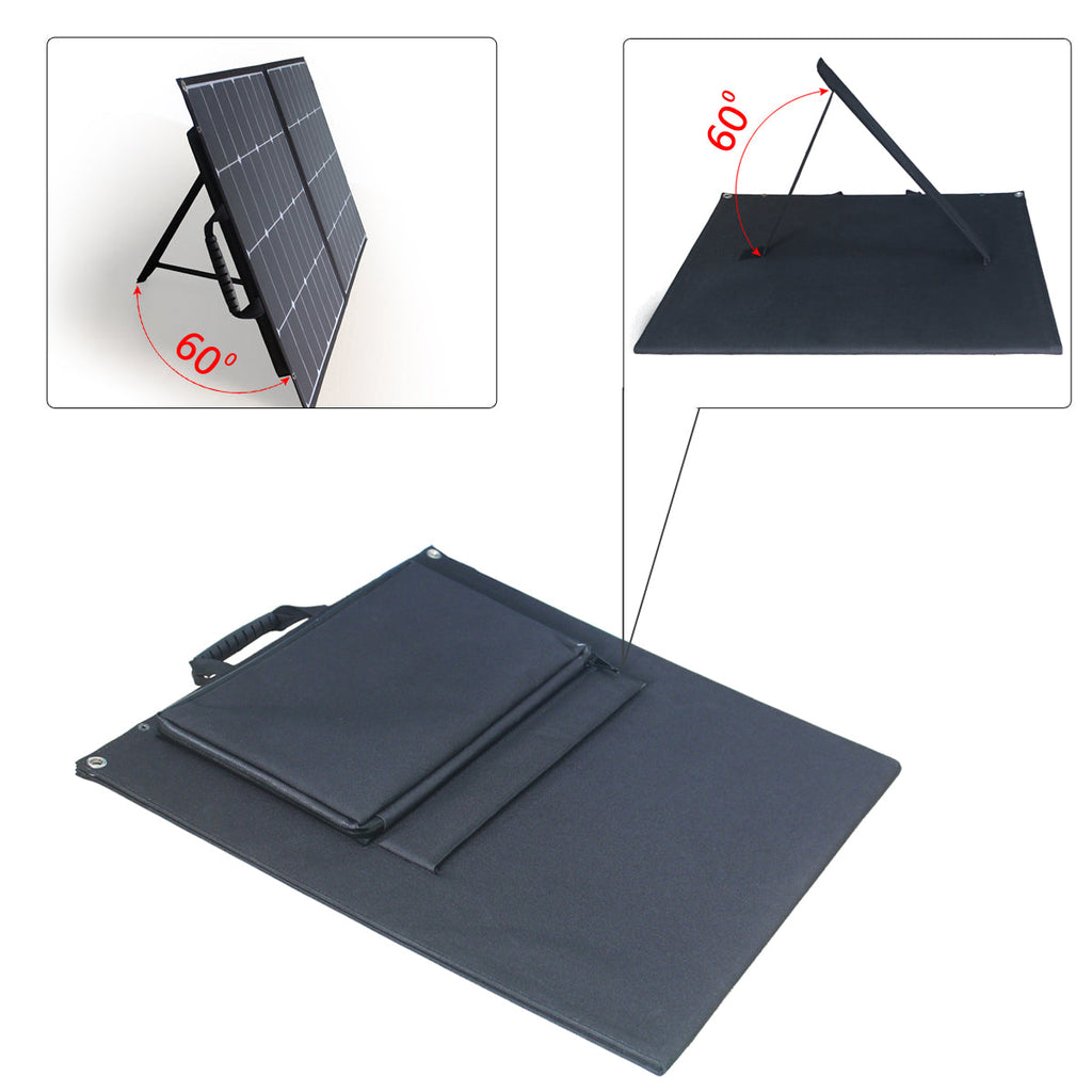 ACOPower 100W Foldable Solar Panel — ETFE, with Kickstands and USB Output