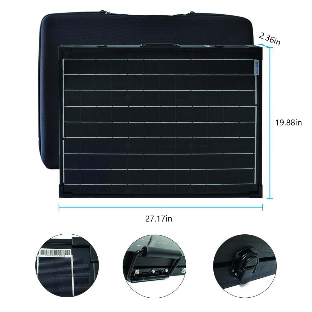 ACOPower 100W Foldable Solar Kit — 12V, with 20A Waterproof Charge Controller