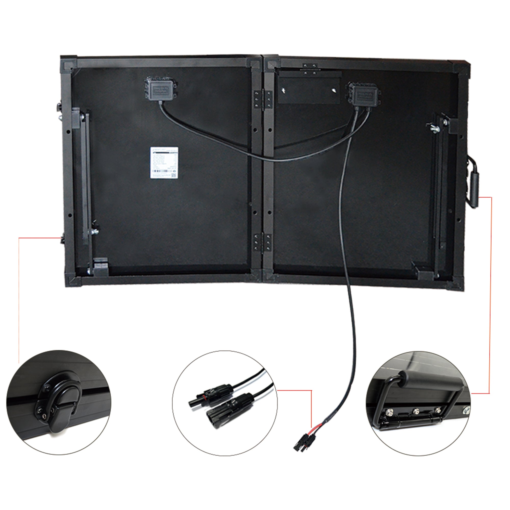 ACOPower 200W Portable Solar Briefcase Kit — 12V, with MPPT Charge Controller