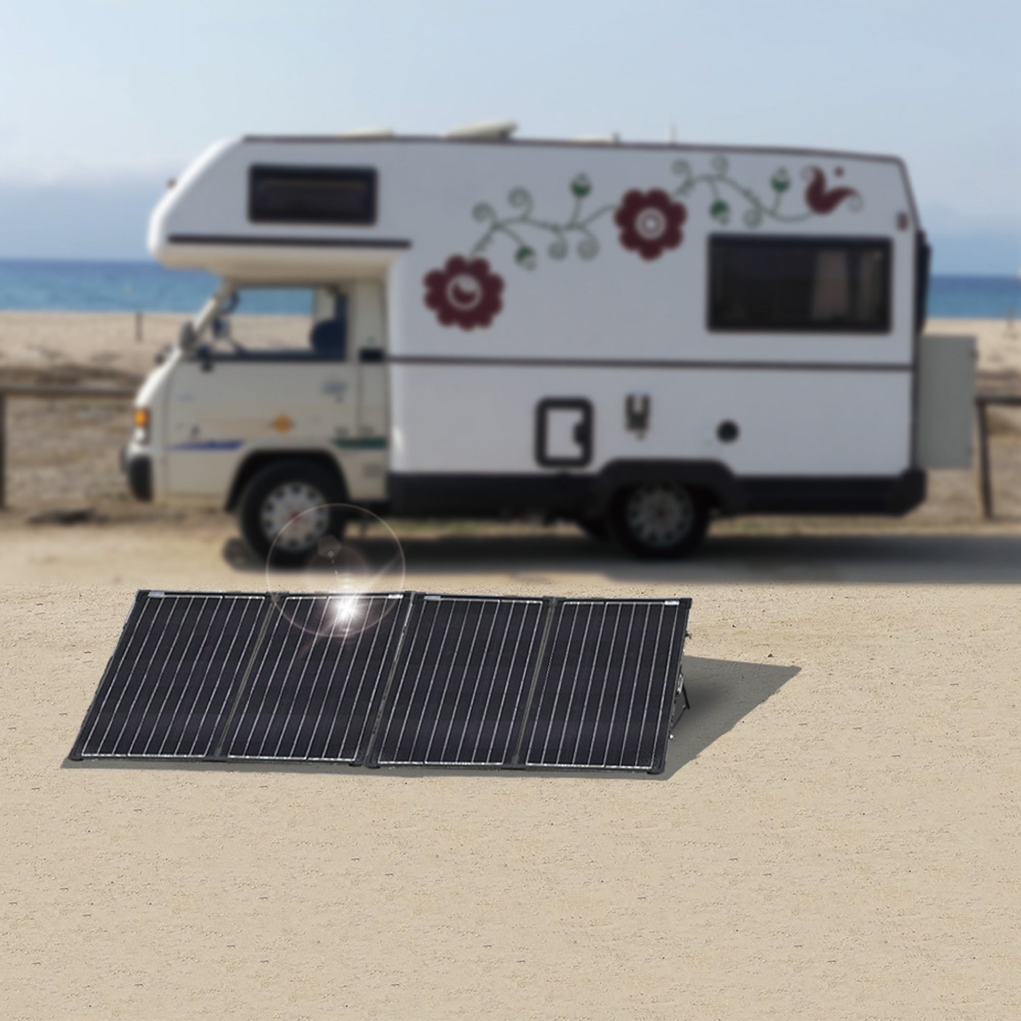 ACOPower 200W Portable Solar Briefcase Kit — 12V, with MPPT Charge Controller