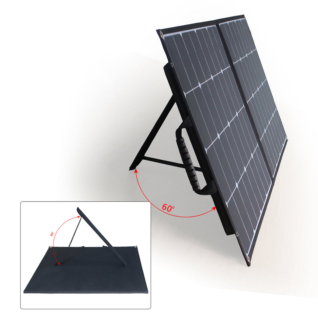ACOPower 100W Foldable Solar Panel — ETFE, with Kickstands and USB Output